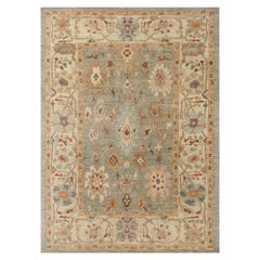 Tapis d'Afghanistan Sultanabad - Motif bleu en laine - 95884