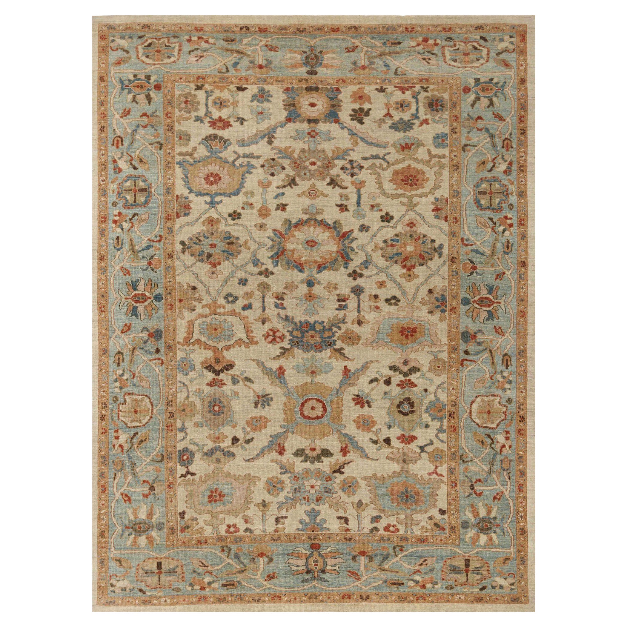Afghanistan Sultanabad Area Rugs - Wolle Elfenbein Design - 95886