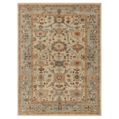 Tapis d'Afghanistan Sultanabad - Design en laine ivoire - 95886