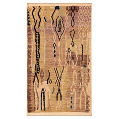 Tappeto Afghanistan Moroccan Small - Lana Nero Marrone Purpel - 93881