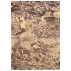 India Modern Area Rugs - Wool Brown Ivory Design - 94042