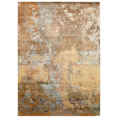 Tapis de zone India Modernity - Laine et soie Brown Gray/silver - 94043