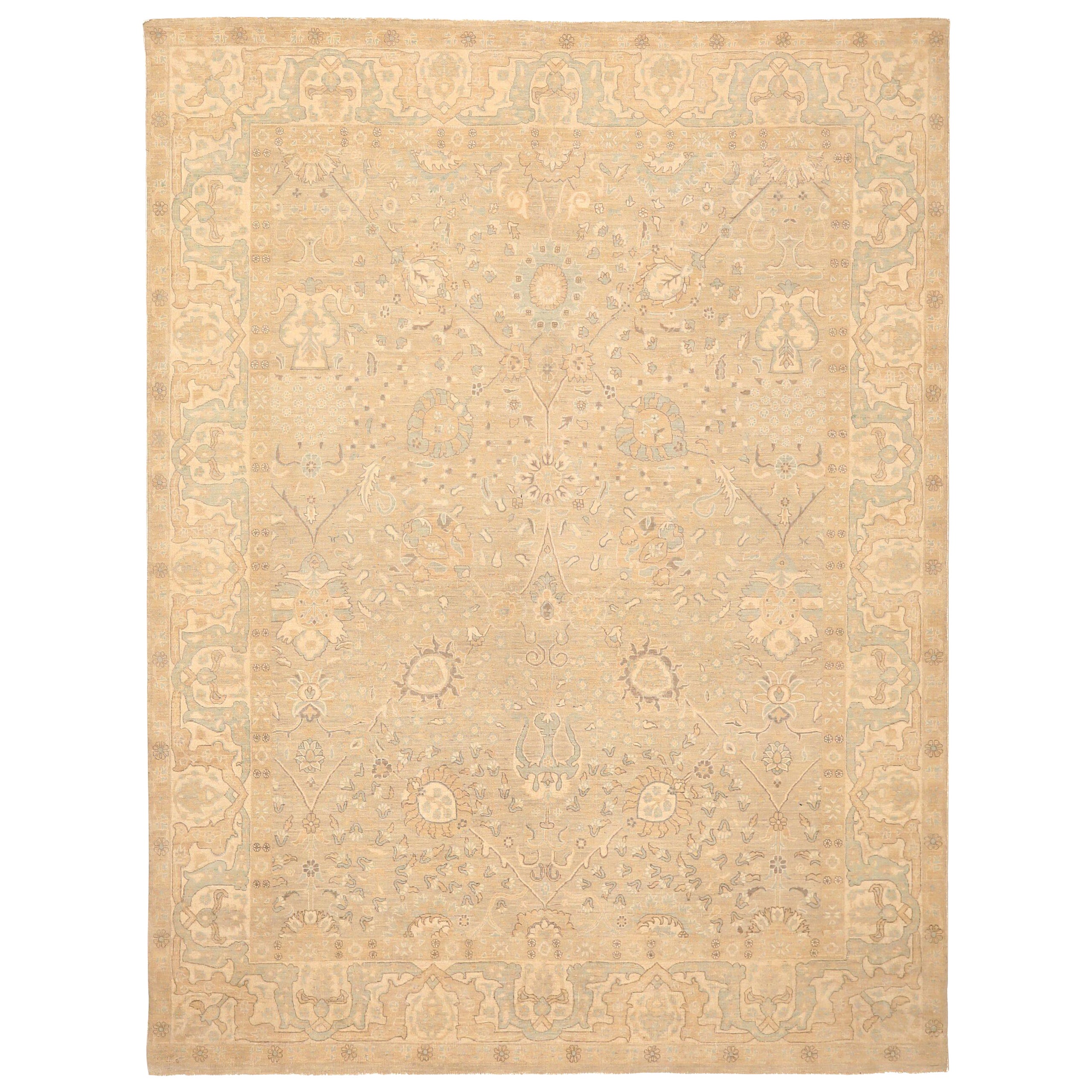 Afghanistan Haji Jalili Area Rugs - Wool Ivory Design - 93886
