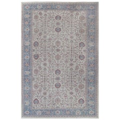 Tapis Sultanabad surdimensionné en laine ivoire, Afghanistan - 95458