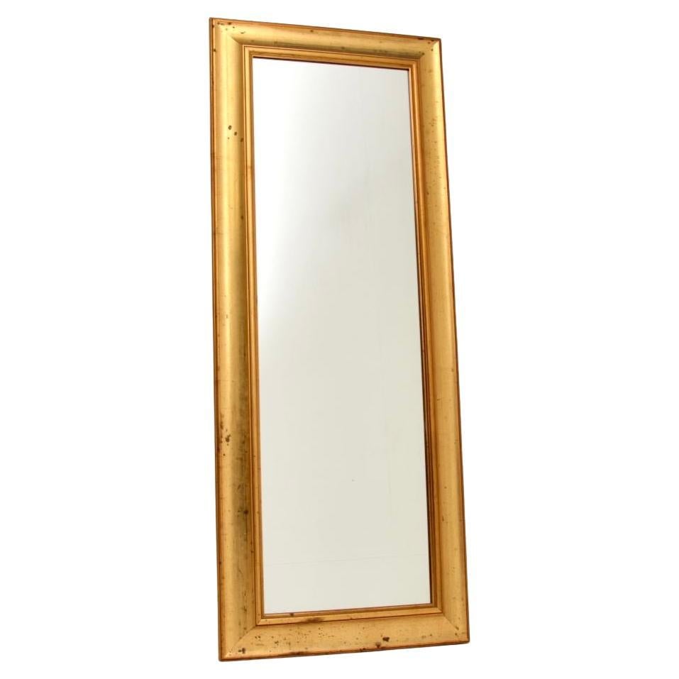 Vintage Italienisch vergoldet Wood Mirror