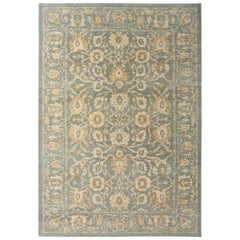 Tapis d'Afghanistan Sultanabad - Motif gris ivoire en laine - 95757