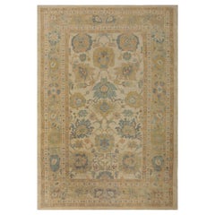 Tapis d'Afghanistan Sultanabad - Design en laine ivoire - 95831