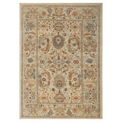 Tapis d'Afghanistan Sultanabad - Design en laine ivoire - 95882