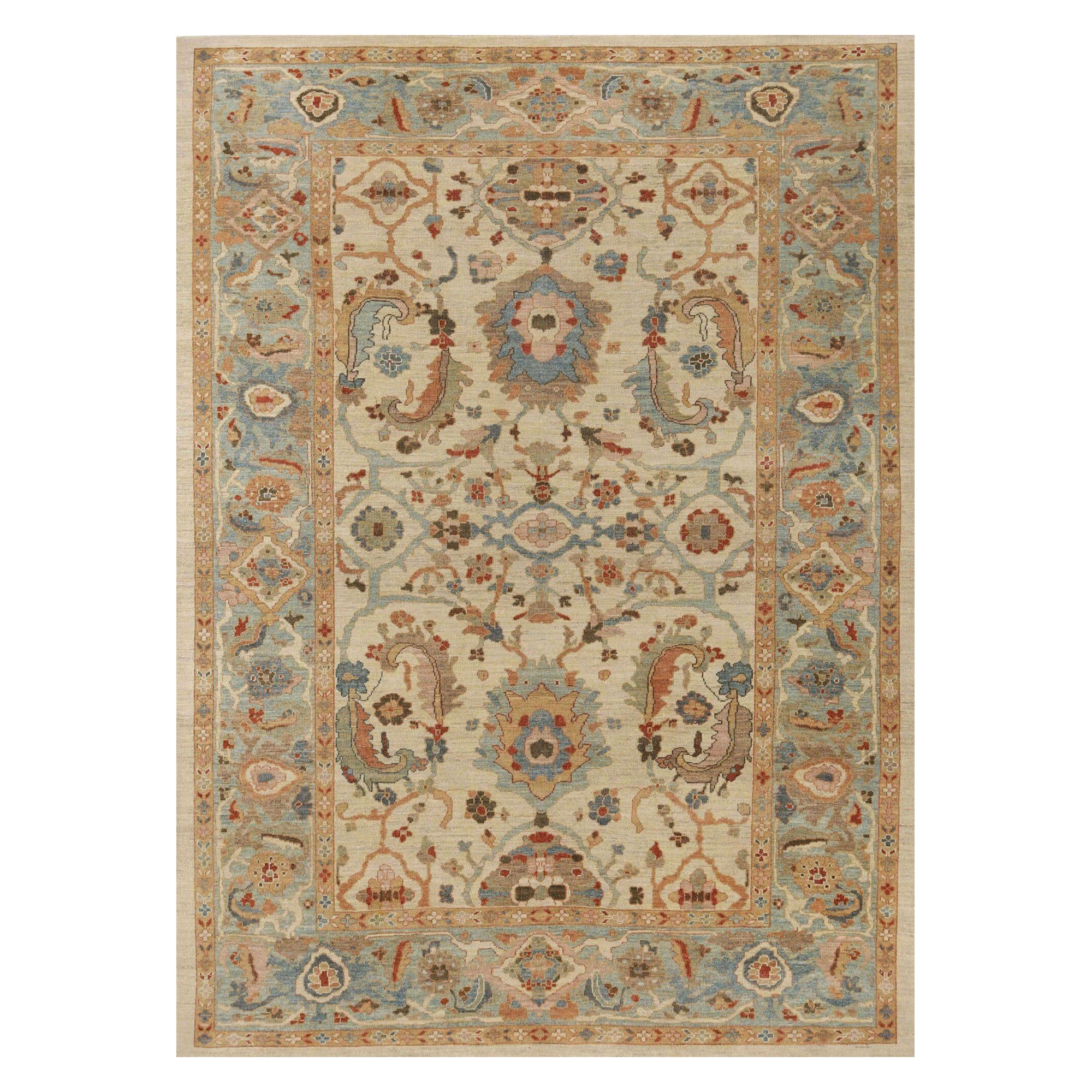 Afghanistan Sultanabad Area Rugs - Wolle Elfenbein Design - 95888