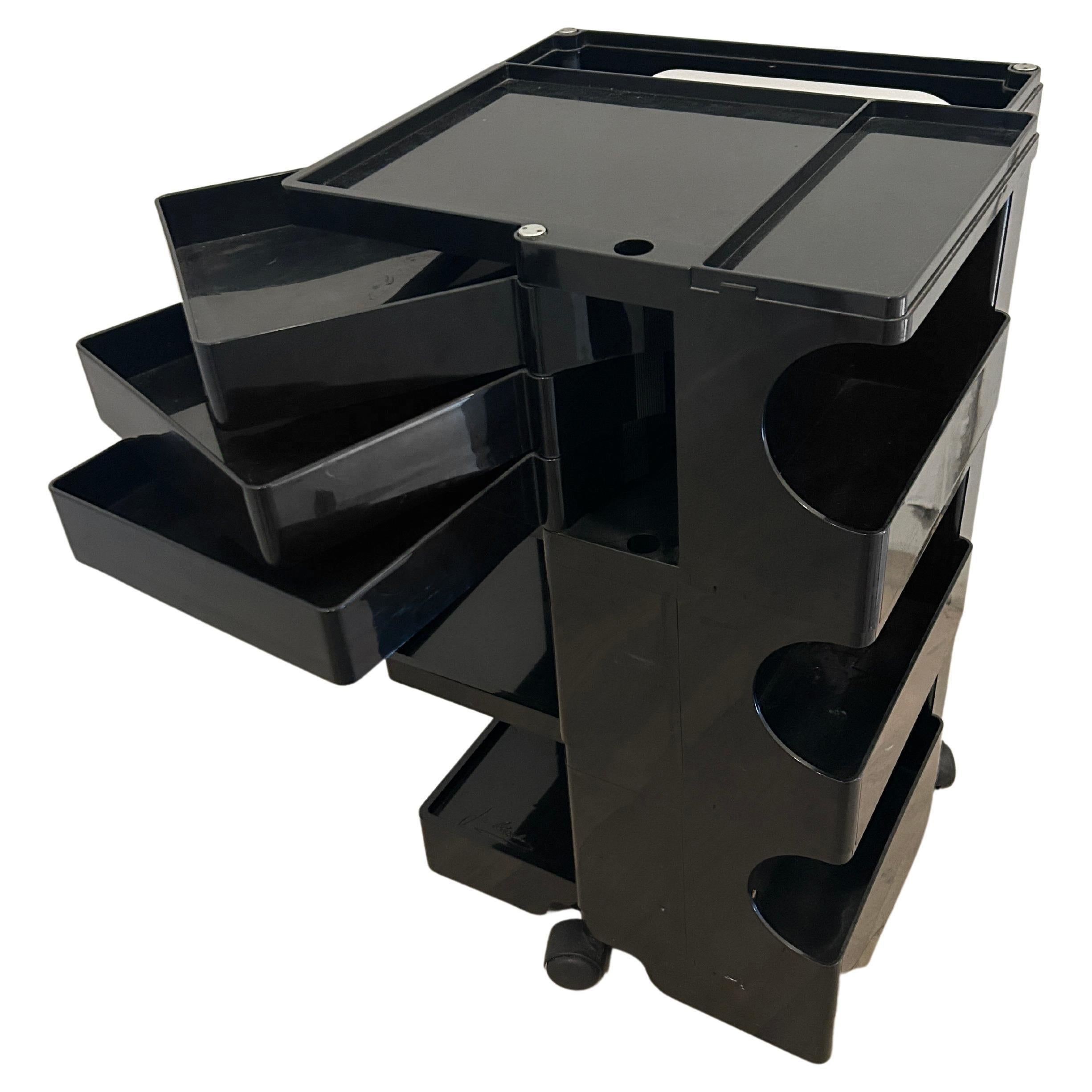 Mid Century Modern Joe Colombo Iconic Boby Trolley Cart 1970 Bieffeplast Italia