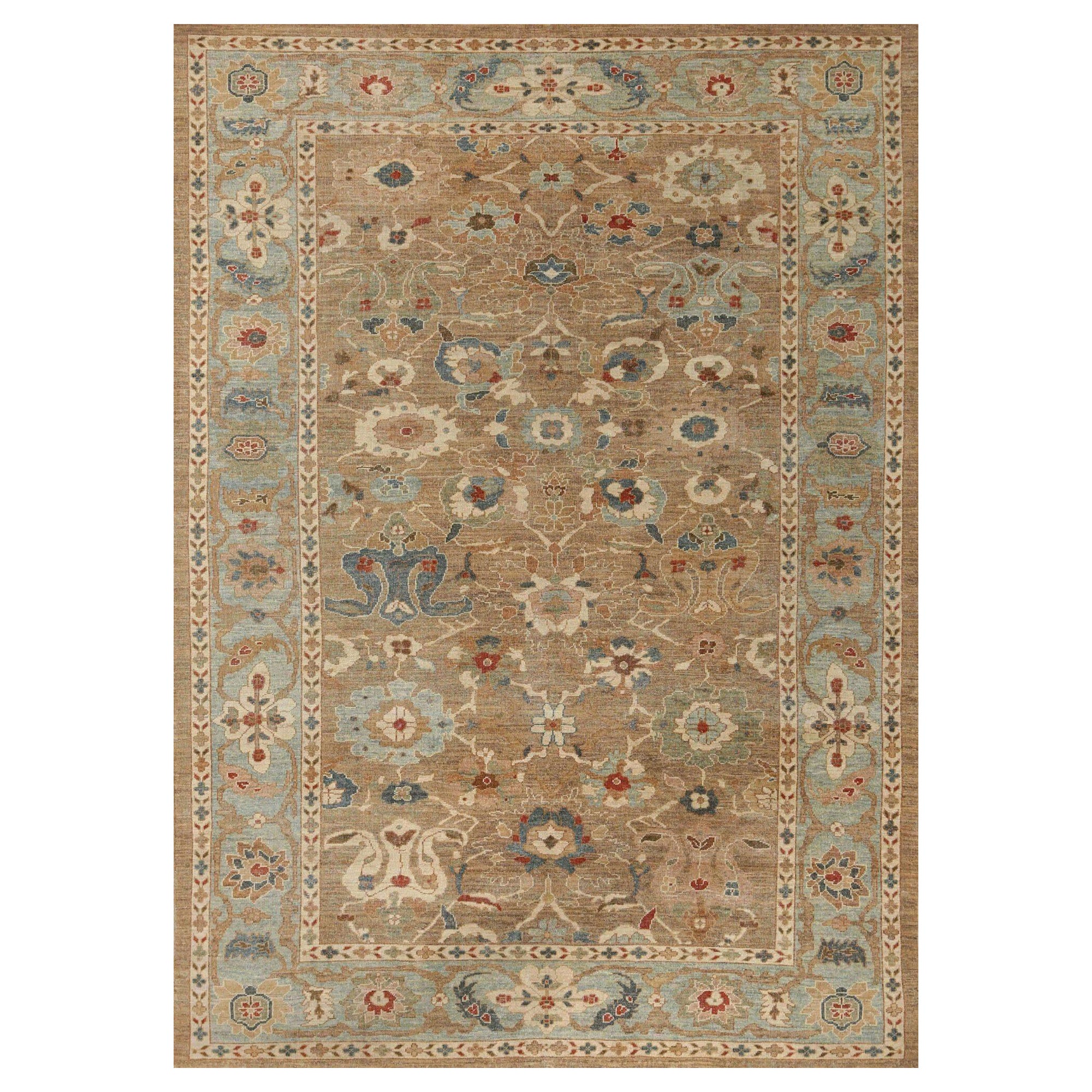 Afghanistan Sultanabad Area Rugs - Wool Brown Design - 95898