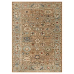Afghanistan Sultanabad Area Rugs - Wool Brown Design - 95898