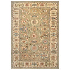Tapis d'Afghanistan Sultanabad - Design vert laine - 95906