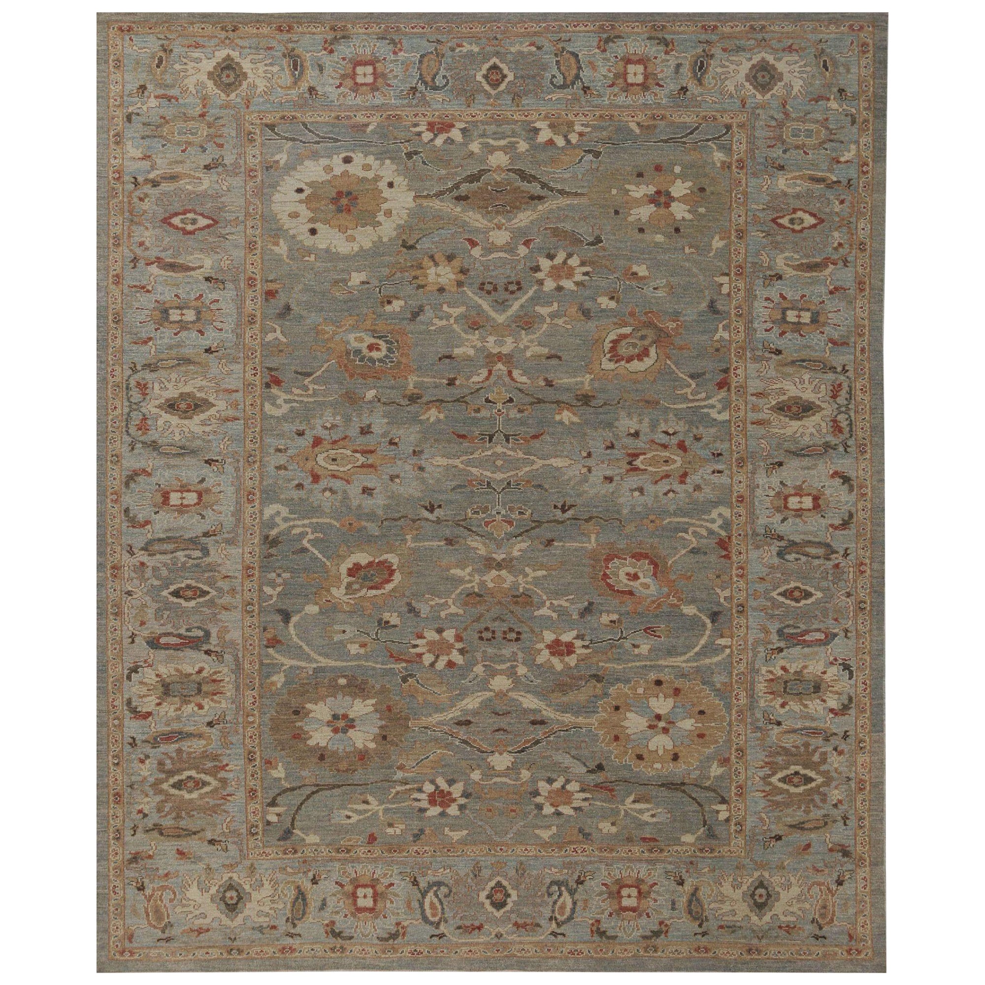 Sultanabad-Teppiche aus Afghanistan - Wolle in Grau mit Muster - 95991