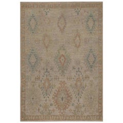 Tappeti Afghanistan Oushak - Design in lana e avorio - 96013