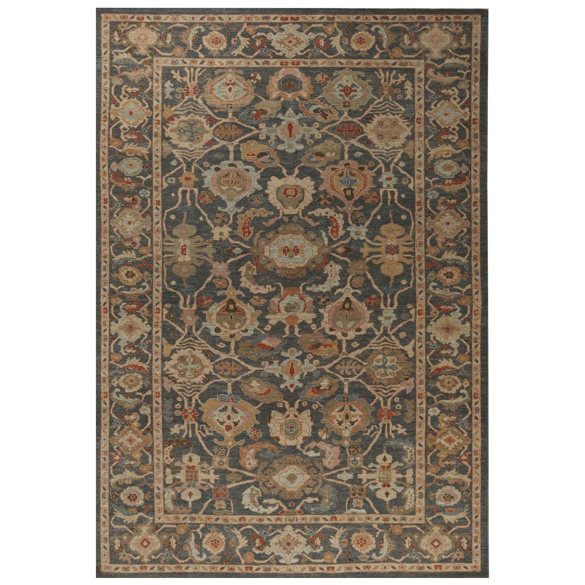 Sultanabad-Teppiche aus Afghanistan - Wolle in Grau mit Muster - 95938
