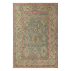 Tappeti Afghanistan Oushak - Disegno blu in lana - 95962