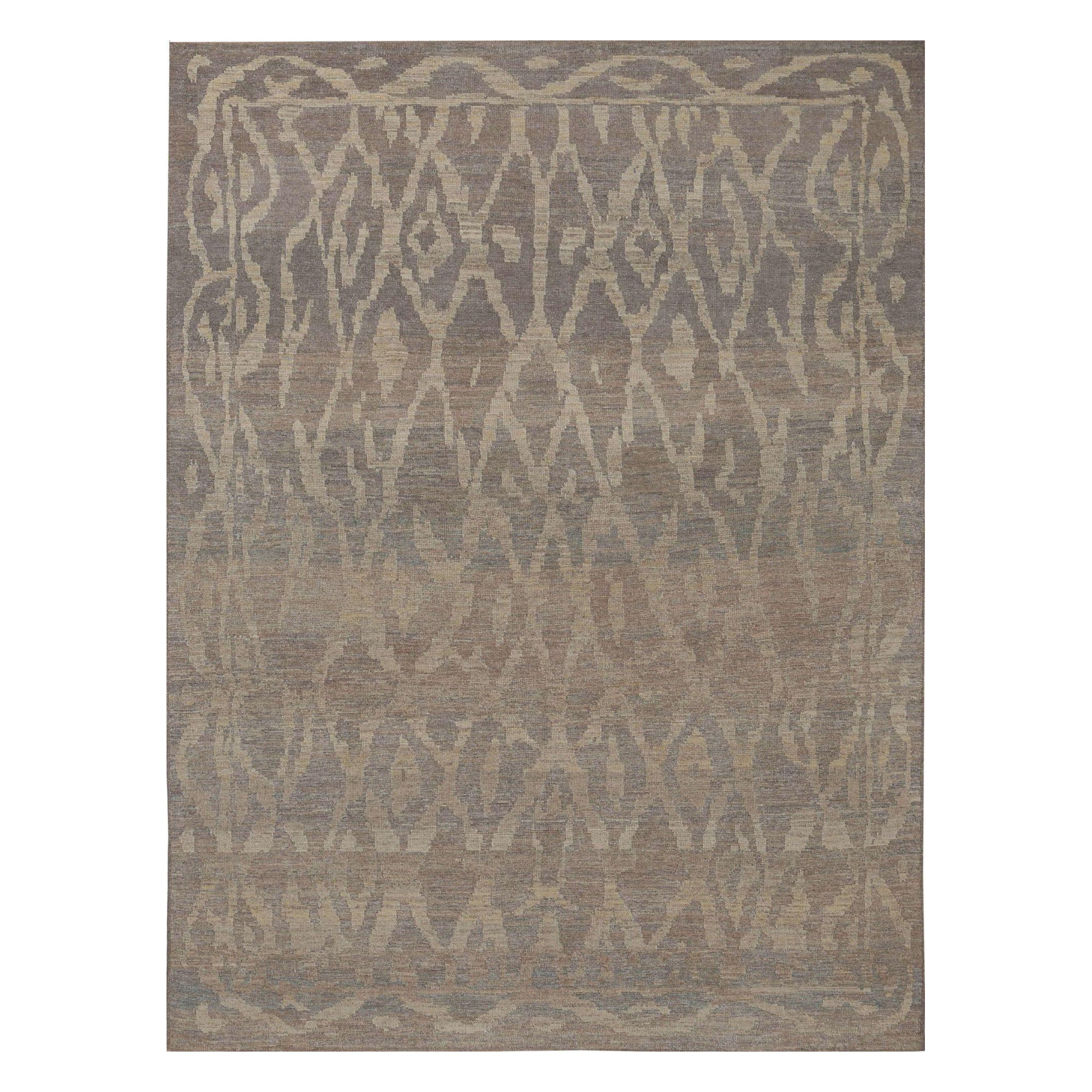 Tappeti Afghanistan Oushak - Lana Marrone Avorio Taupe - 96003