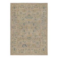 Tappeti Afghanistan Oushak - Design in lana e avorio - 96011