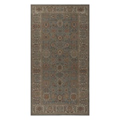 Tapis d'Afghanistan Sultanabad - Design en laine bleu gris - 96029