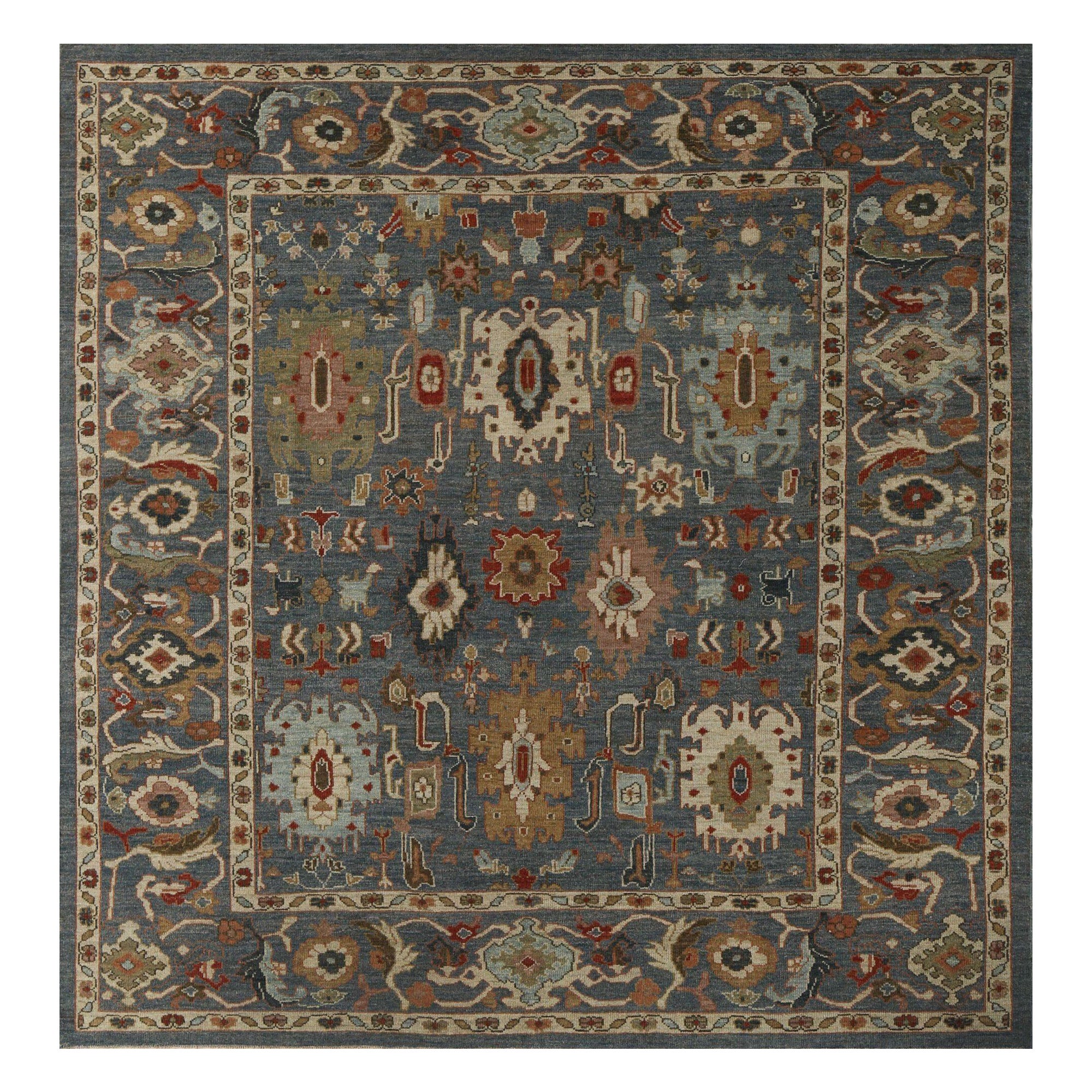 Sultanabad-Teppiche aus Afghanistan - Wolle in Grau mit Muster - 96149