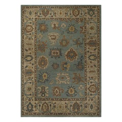Tappeti Afghanistan Oushak - Disegno blu in lana - 96153