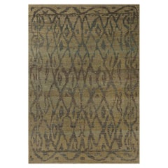 Tappeti Afghanistan Oushak - Lana Marrone Disegno Giallo - 96193