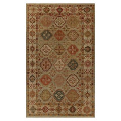 Tapis afghanistan BAKHSHAIESH - Laine vert ivoire rose rouge - 96194
