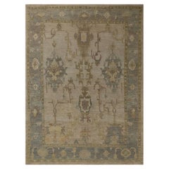 Tappeti Afghanistan Oushak - Design in lana e avorio - 96161