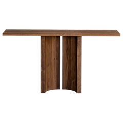 Sculptural Solid Walnut Console Table - Aperta by Mokko