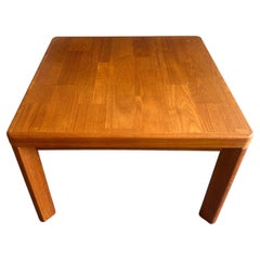 Mid Century Danish Modern Teak quadratischer Couchtisch