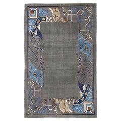 Petit tapis persan Mashad - Design taupe en laine - 96676