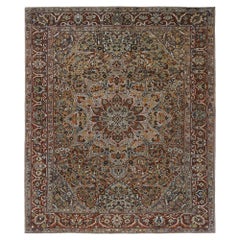 Persian Bakhtiari Over Size Rug - Wool Orange Design - 96680