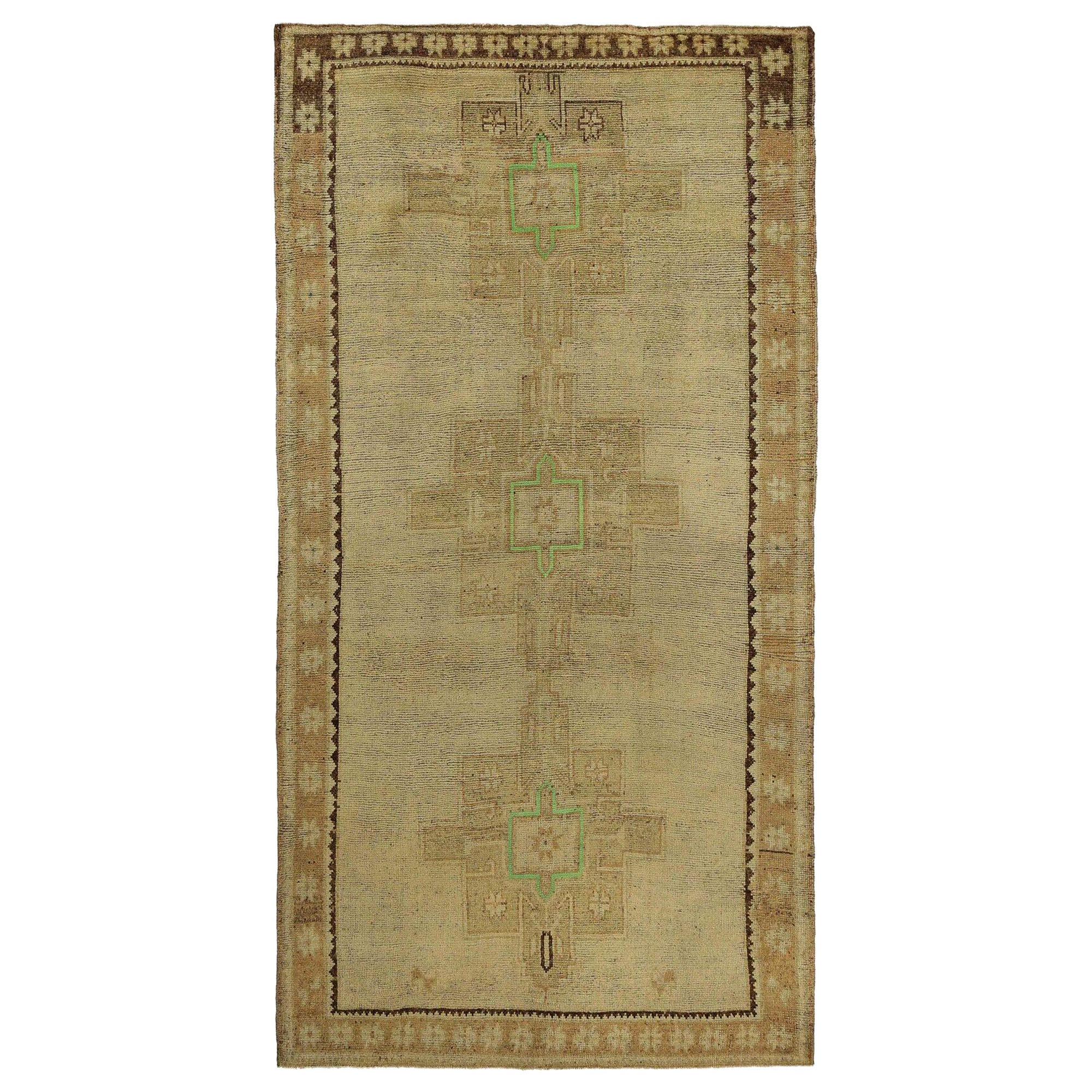 Persian Azerbaijan Area Rugs - Wool Ivory Taupe Design - 96684