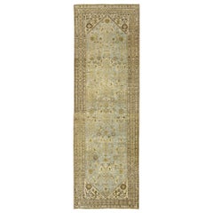 Persian Malayer Runner Rug - Wool Light Blue Design - 96685