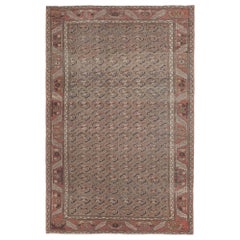 Persian Malayer Small Rug - Wool Brown Design - 96697