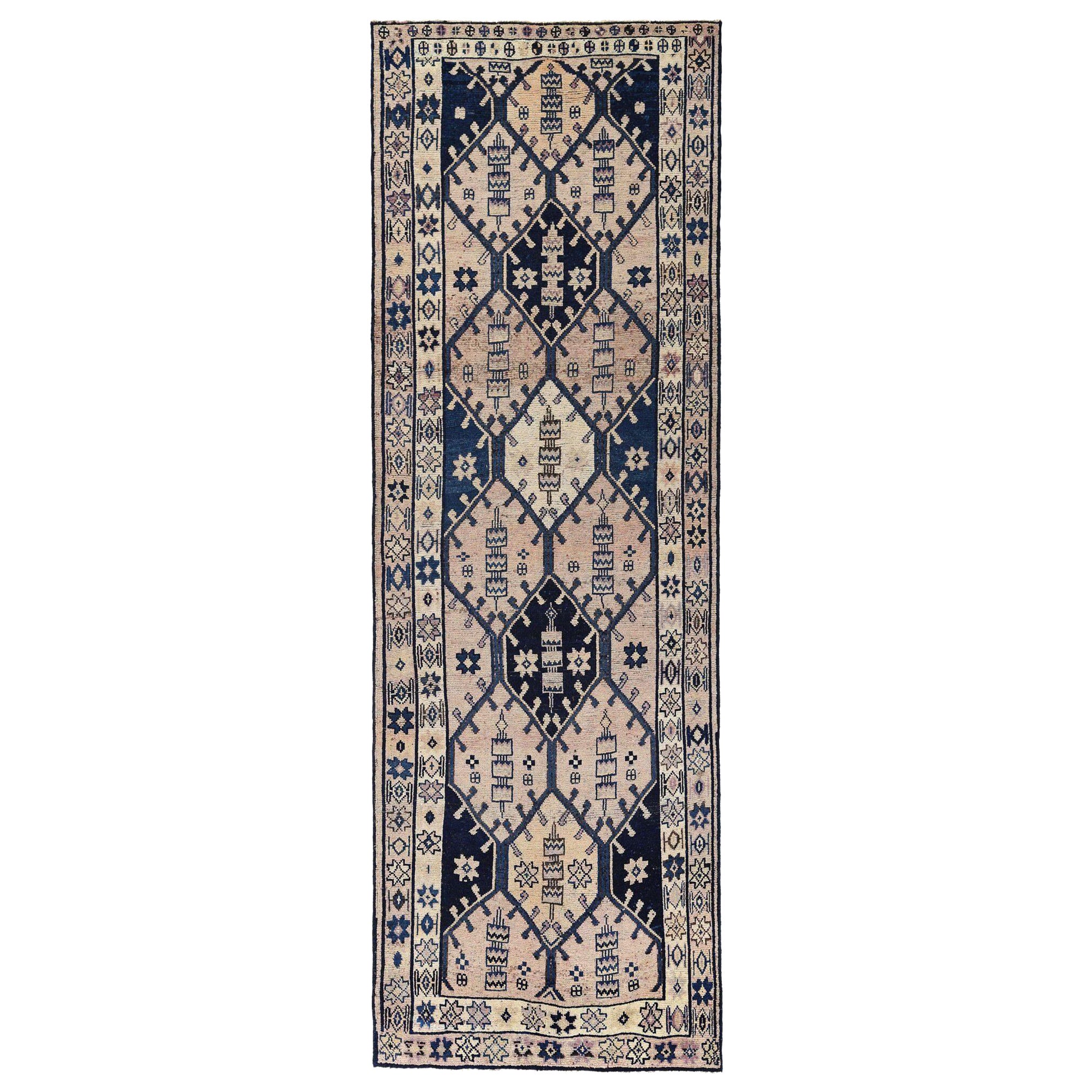 Tappeto Runner Persiano Shiraz - Design Lana Avorio - 96648