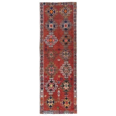 Persische Aserbaidschanische Teppiche – rotes Wolldesign – 96649