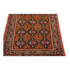 Persian Semnan Small Rug - Wool Red Design - 96702