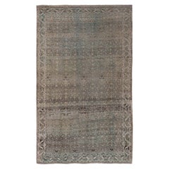 Tapis persan Bijar Small - Laine Brown Taupe Design - 96650