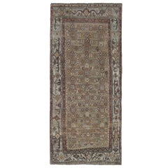 Persischer Bijar Small Teppich - Wolle Brown Taupe Design - 96651