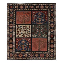 Tappeto persiano Bakhtiari Small - Lana Nero Rosa Rosso - 96721