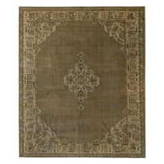 Tappeti persiani Oushak - Lana Marrone Taupe Design - 96740