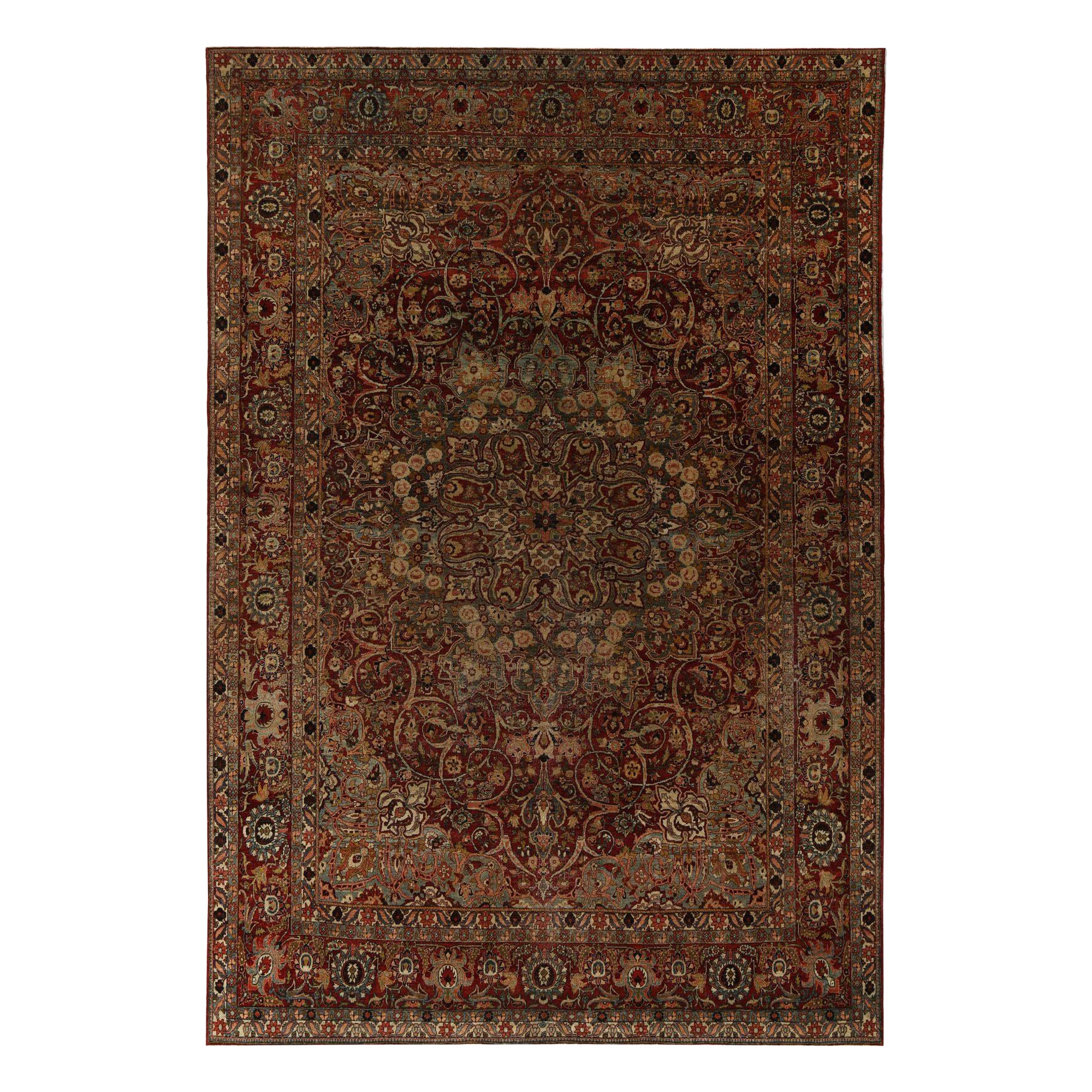 Persische Bakhtiari-Teppiche - rotes Wolldesign - 96741