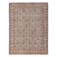Persian Isfahan Area Rugs - Wool Ivory Design - 96695