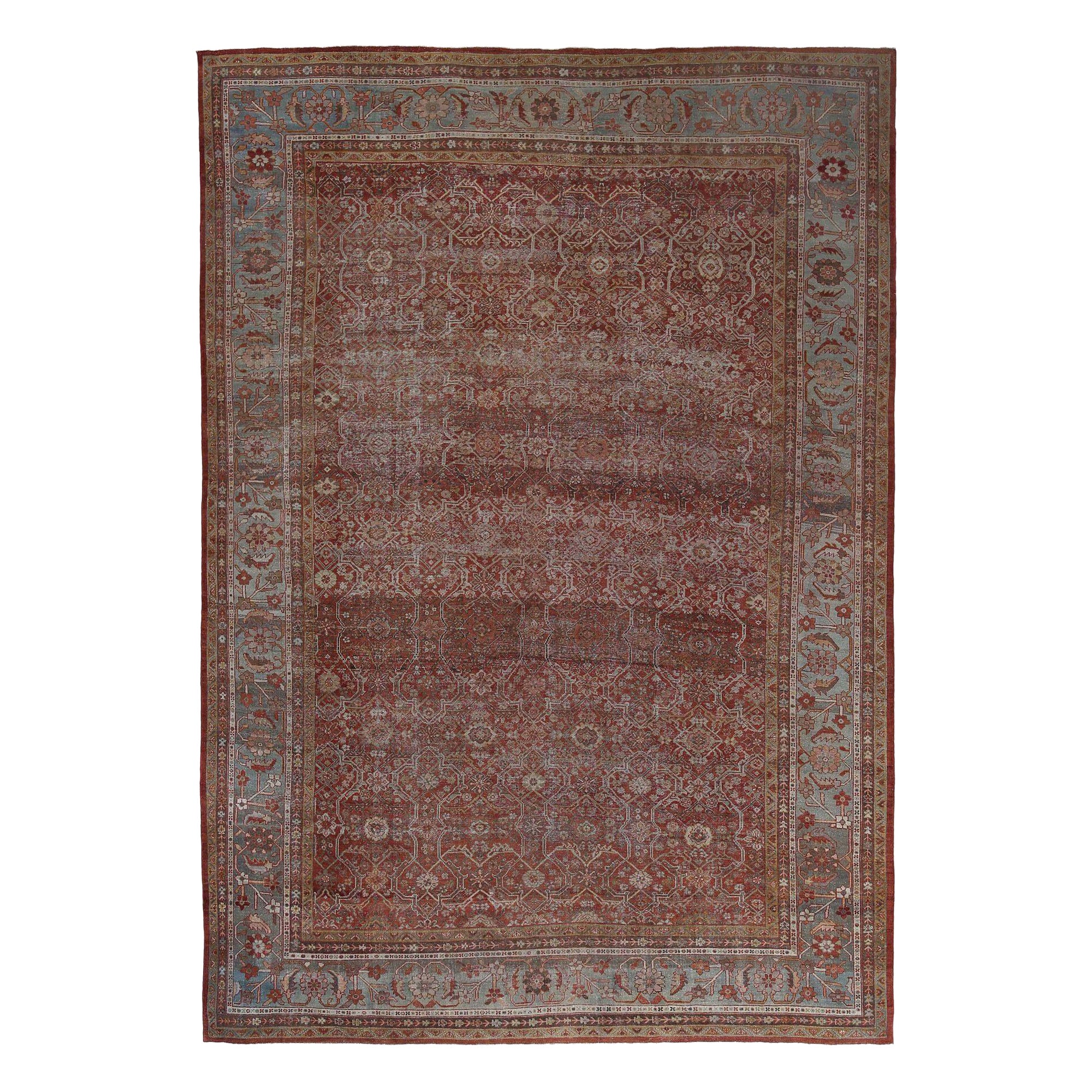 Persische Sultanabad-Teppiche aus Sultanabad – rotes Wolldesign – 96764