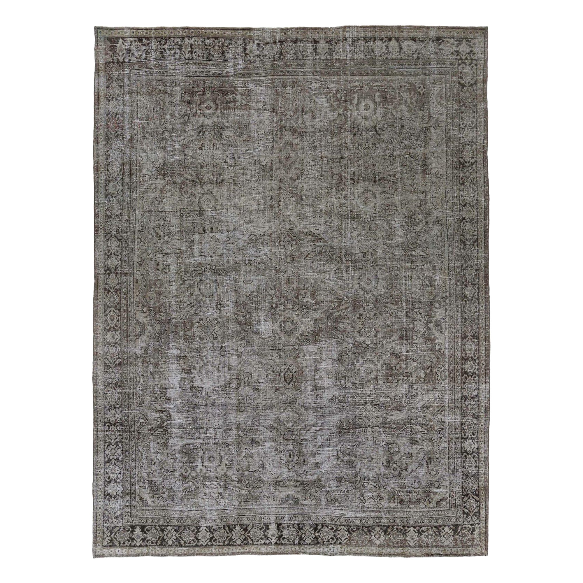Persische Mahal Teppiche - Wolle Brown Taupe Design - 96765