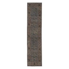 Persischer Malayer Läufer Teppich - Wolle Brown Gray Design - 96715