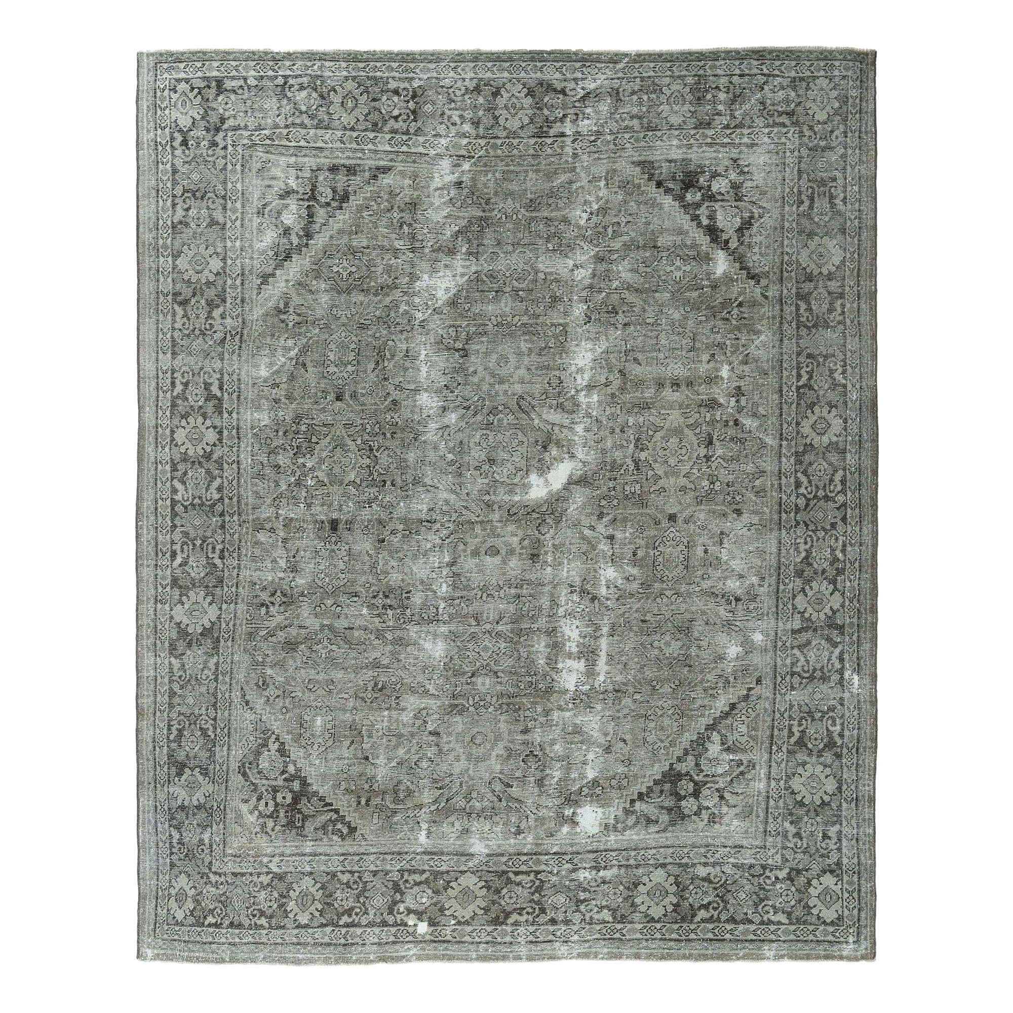 Persische Mahal Teppiche - Wolle Brown Taupe Design - 96770