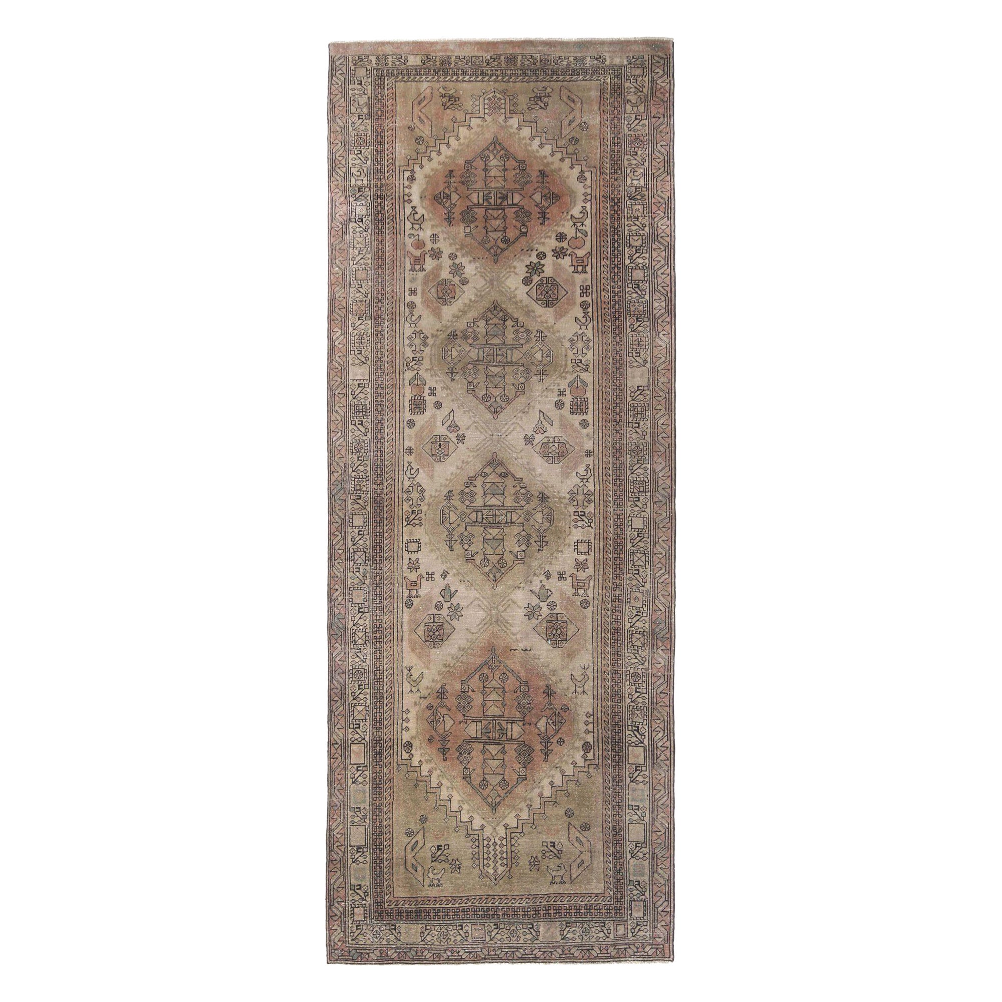 Tappeti persiani Azerbaijan - Design in lana e avorio - 96716